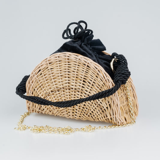 BRAIDED WICKER BAG